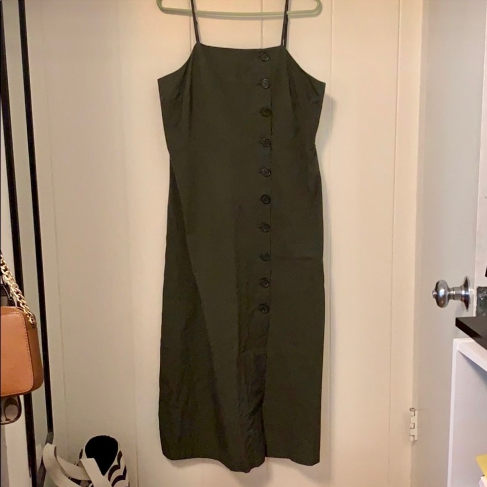 Olive Green Midi Dress